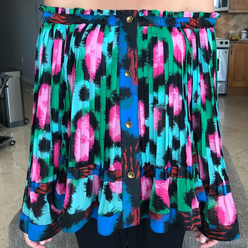 H&M x Kenzo off the shoulder jungle print